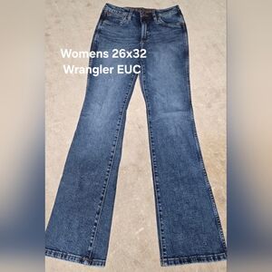 Wrangler Women's Dark Blue Flare Jeans